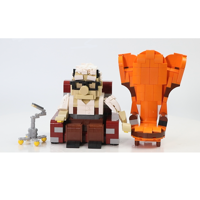 Promo BZB MOC Flying House Furniture Building Redrickson Sofa Furniture Building Blocks Decoration Model Children's Birthday Gift Toys