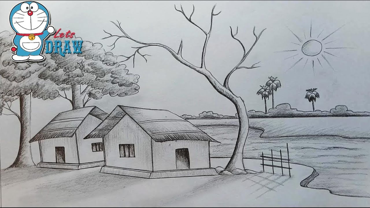 pics Pictures Pencil Nature Scenery Drawing getdrawings com