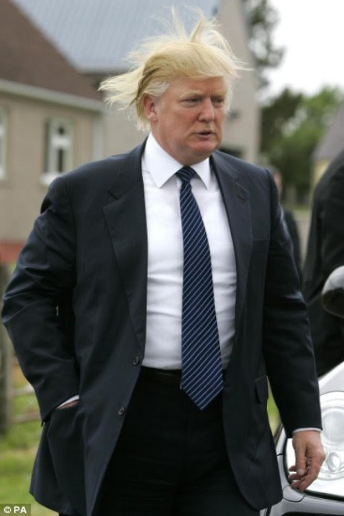 donald trump hair blowing in the wind. maximus If donald trump my