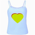 Heart Yellow Red - Wedding Invitation The MUSEUM Zazzle Gifts Baby Blue Spaghetti Tank