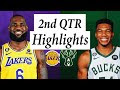 Los Angeles Lakers vs. Milwaukee Bucks Full Highlights 2nd QTR | Dec 2 | 2022 NBA Season