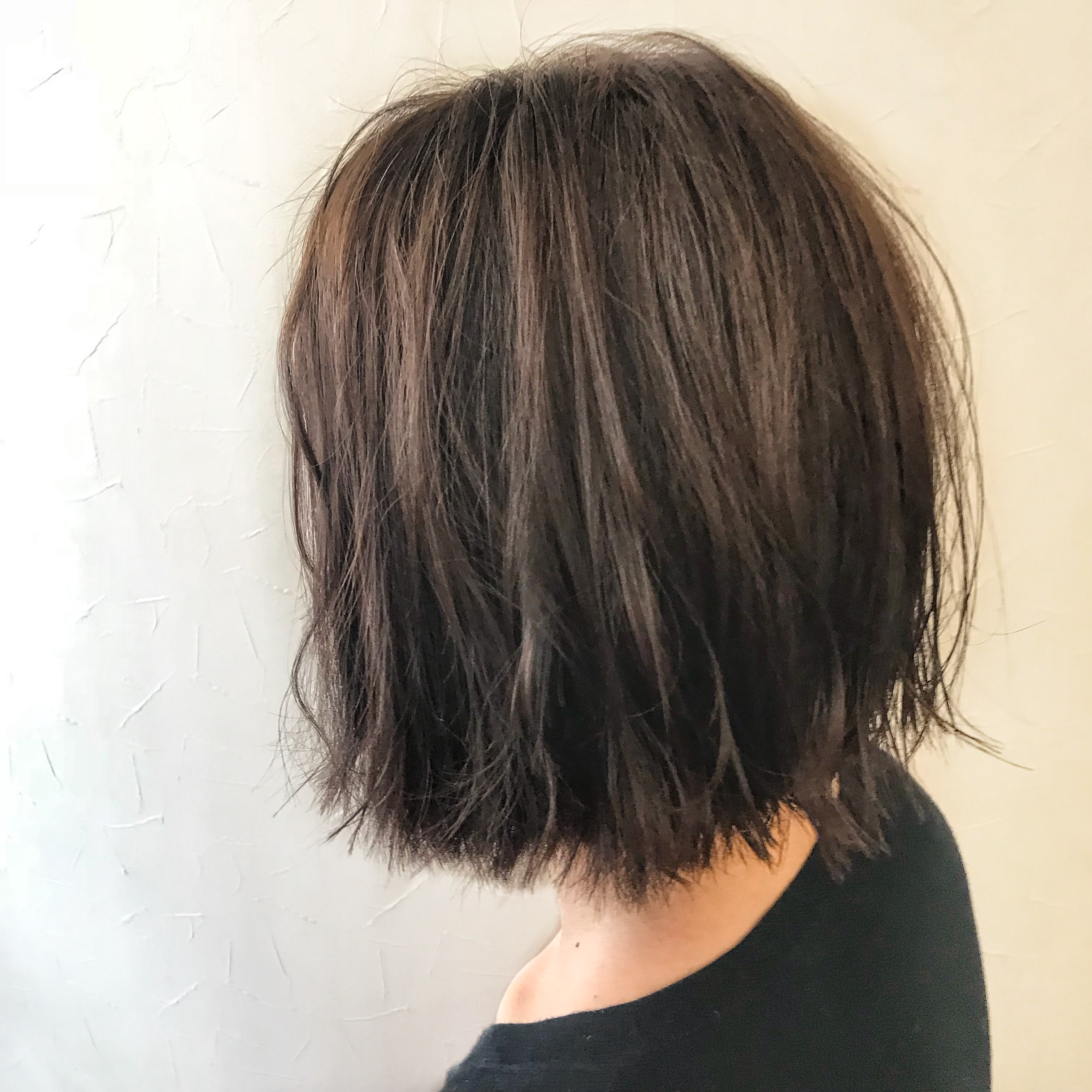 切りっぱなしボブ無造作ストレート 下関市の人気美容室 アート スピーチ Art Speech