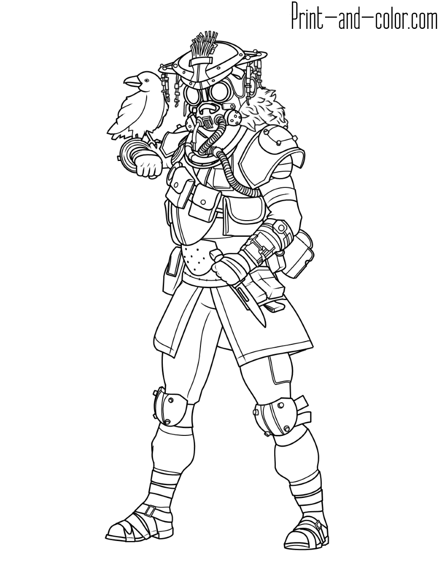 Apex Legends coloring pages | Print and Color.com