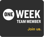 I am a ONE Week Team Member banner