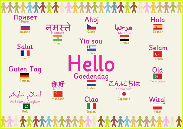 Multilingual 39;Hello39; Poster  Free Early Years amp; Primary Teaching