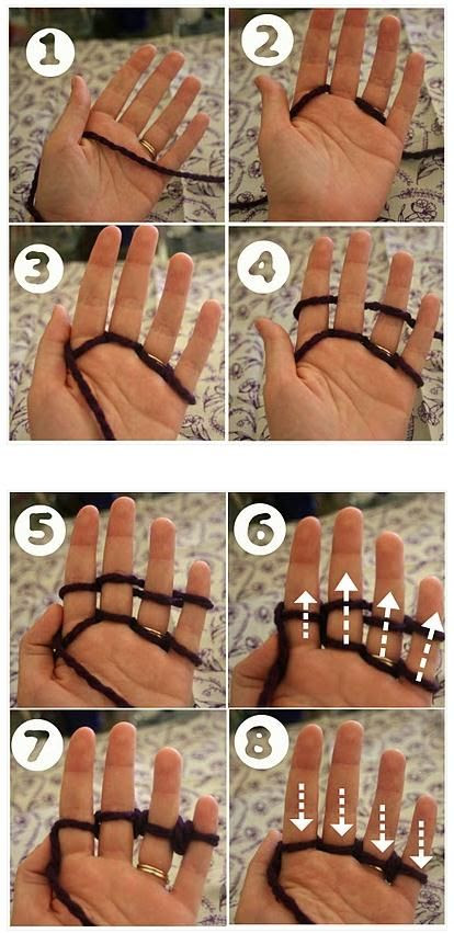 Finger knitting