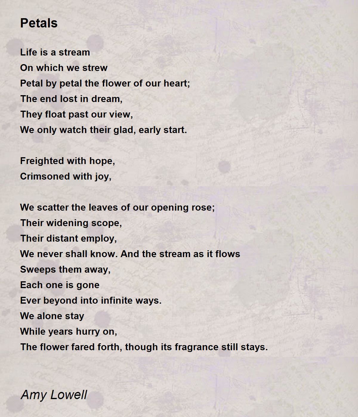 Flowers, Blossoms, Wildflowers: quots, Poems