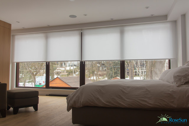 Bedroom window blinds Remote operated - Modern - Bedroom ...
