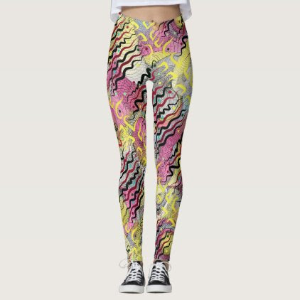 Super Abstract by Leslie Harlow Leggings