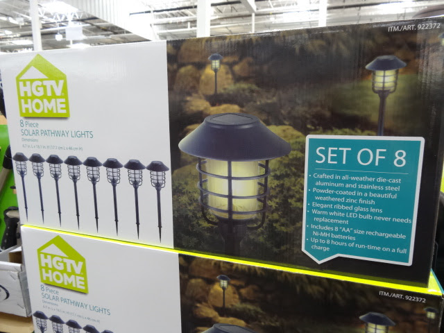 Hgtv Home 8 Piece Led Solar Pathway Lights 10136 Walmart Com