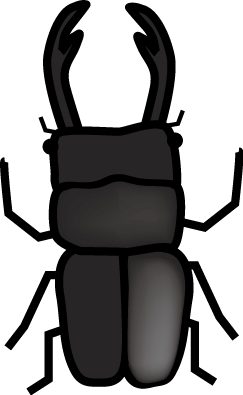 クワガタのイラスト 無料イラスト素材