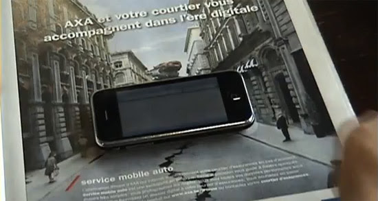 AXA Mix Print amp; iPhone For Belgian App Ad  Money Watch