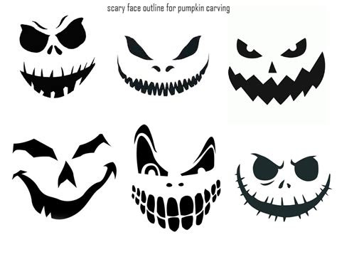 5 printable pumpkin stencils and patterns for easy carving 5