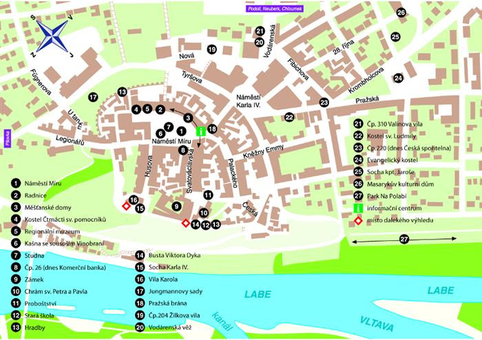 mělník mapa Průvodce městem: Mělník mělník mapa