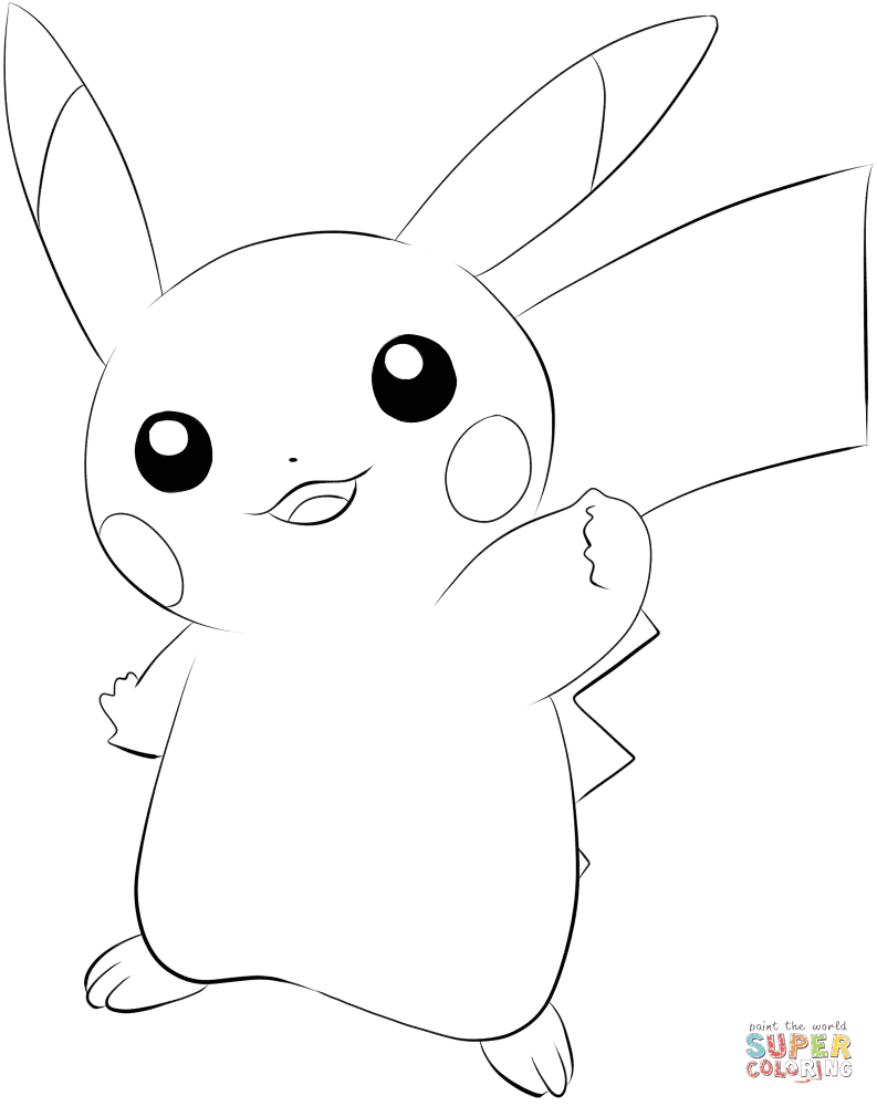 Clicca su disegni da colorare di Pikachu