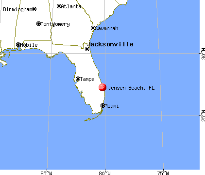 Map Of Jensen Beach Florida Jensen Beach, Florida (FL 34994, 34996) profile: population, maps 