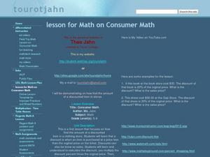 Consumer Math Lesson Plan for 5th - 9th Grade | Lesson Planet
