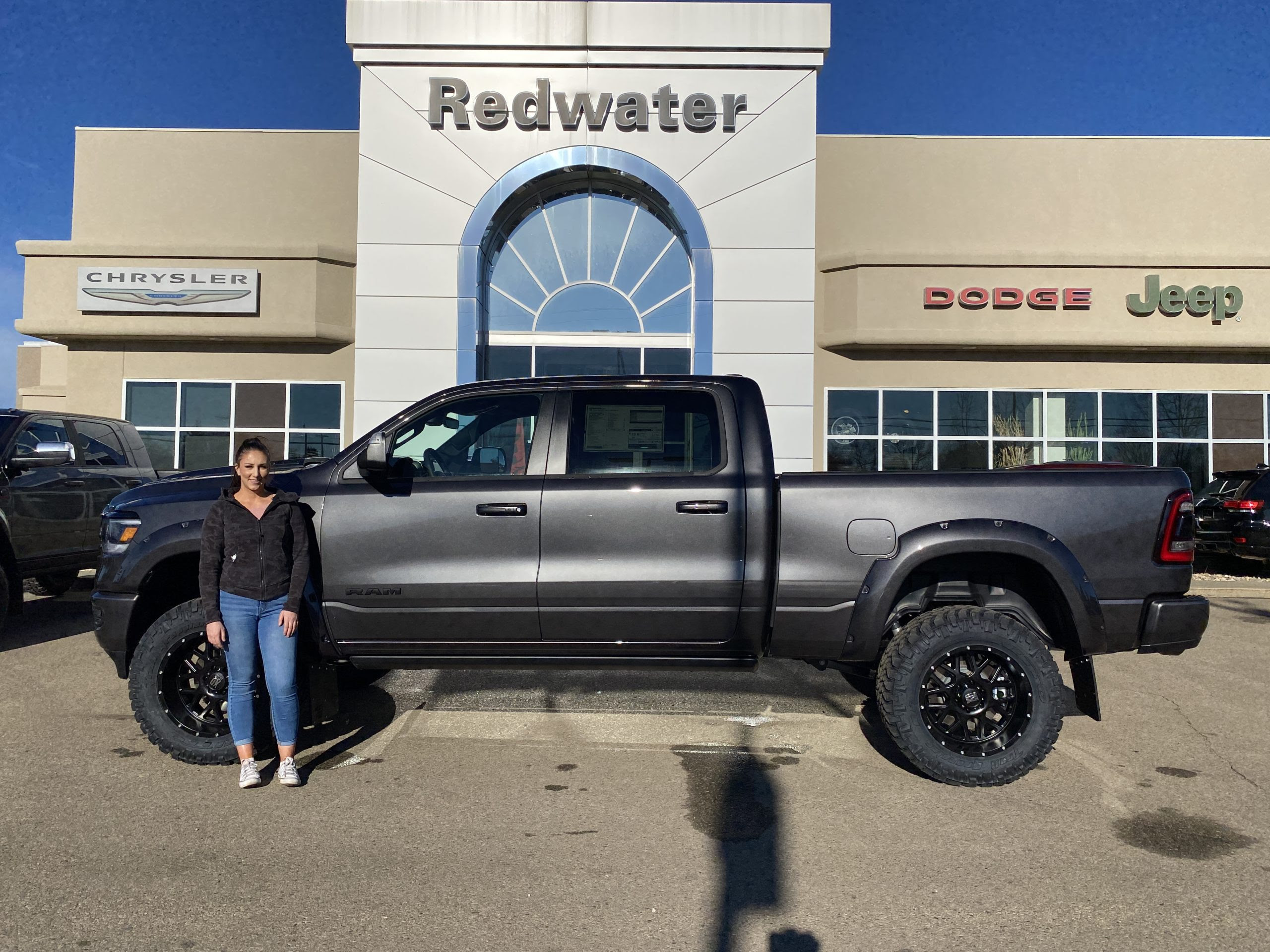 New 22 Ram 1500 Sport Night Edition Crew Cab 4x4 Rig Ready Ram Lifted Ram 1500 Stock Nr143 Redwater Dodge Rig Ready Rams By Redwater Dodge