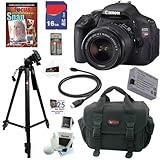 Canon EOS Rebel T3i 18 MP CMOS Digital SLR Camera with EF-S 18-55mm f/3.5-5.6 IS II Zoom Lens + 10pc Bundle 16GB Deluxe Accessory Kit