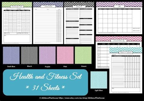 health fitness kit sheets including