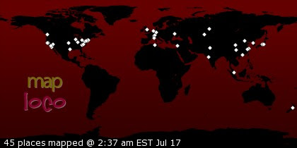 Profile Visitor Map - Click to view visits