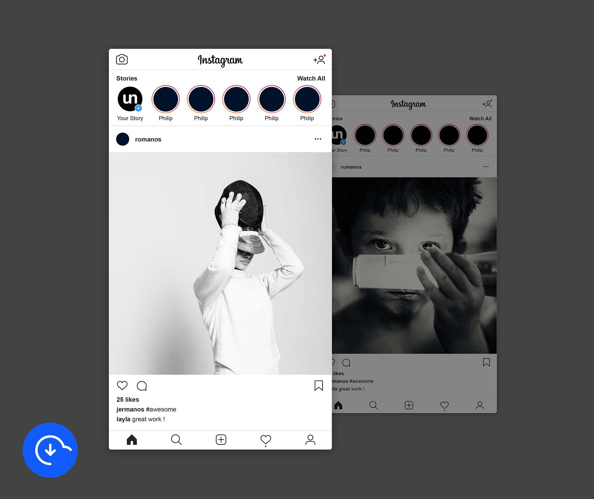 Download Instagram Post Mockup 2019 Psd