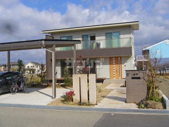 施工例 南向きの家 和モダンデザインエクステリア 兵庫県加古川市