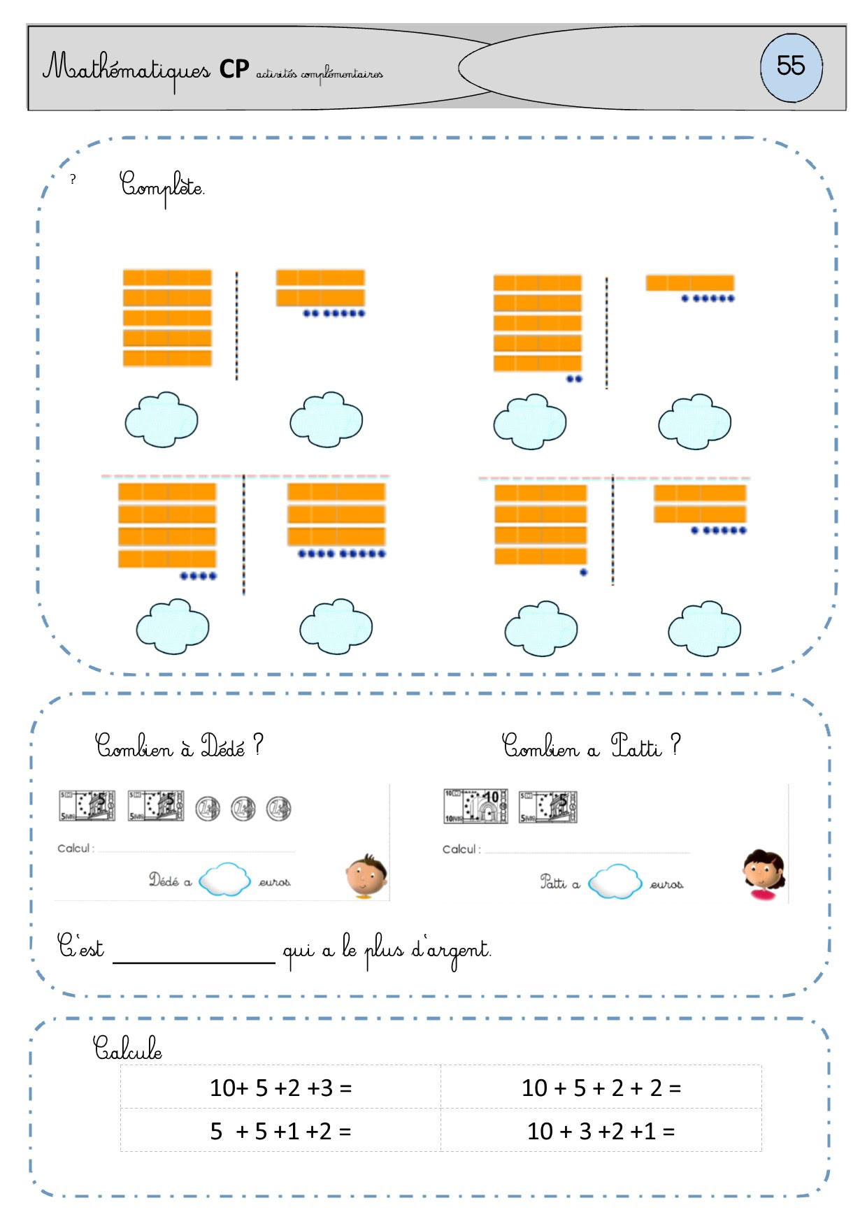 Activites Complementaires En Lien Avec Le Fichier Pic Bille L Ecole De P Tit Loup Le Blog