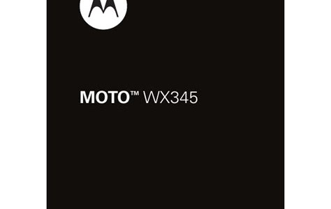 Download PDF Online motorola wx345 user manual Free ebooks download PDF