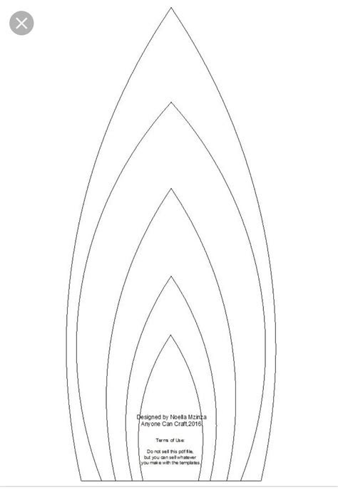  large paper flower template flower petal template paper flower
