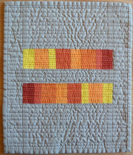 Saffron - a Red inspired mini quilt