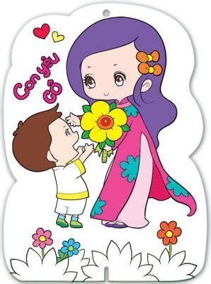 Khung ảnh ngày phụ nữ. váº½ tranh 20-11 chibi - Google TÃ¬m kiáº¿m | Thiá»p, Viá»t nam