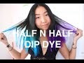√100以上 half half hair purple 471435-Half pink half purple hair