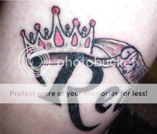 This one is of my Hubby's Tattoo! It's Reagan's Actual footprint from her 