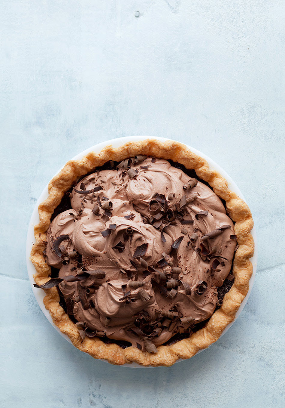 Double-Chocolate Cream Pie Recipe | Desserts, Sugarless ...