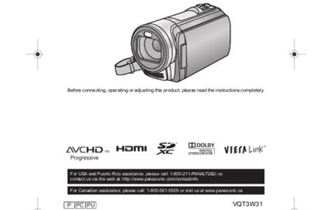Download PDF Online owner's manual panasonic hc-v500 Get Now PDF