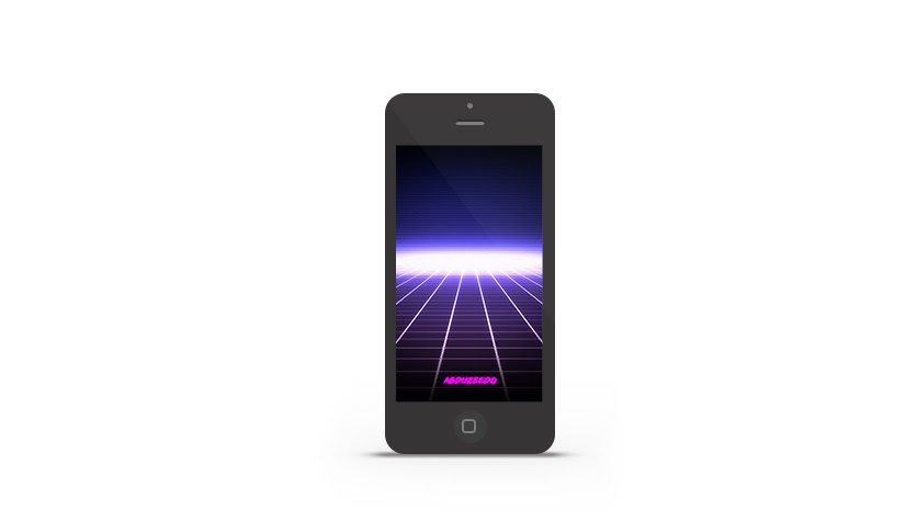 Abduzeedo's iPhone wallpaper of the week by - 80s