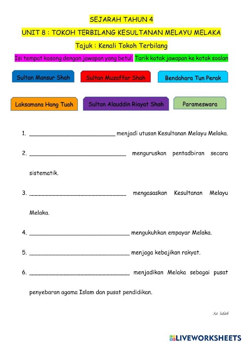 sejarah tahun 4 tokoh terbilang