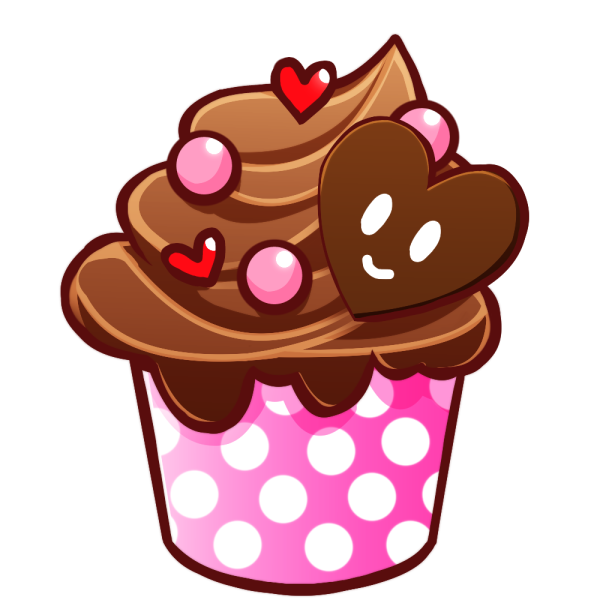 チョコレートのカップケーキのイラスト かわいいフリー素材が無料のイラストレイン