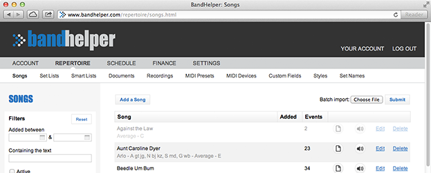 Bandhelper Importing Data
