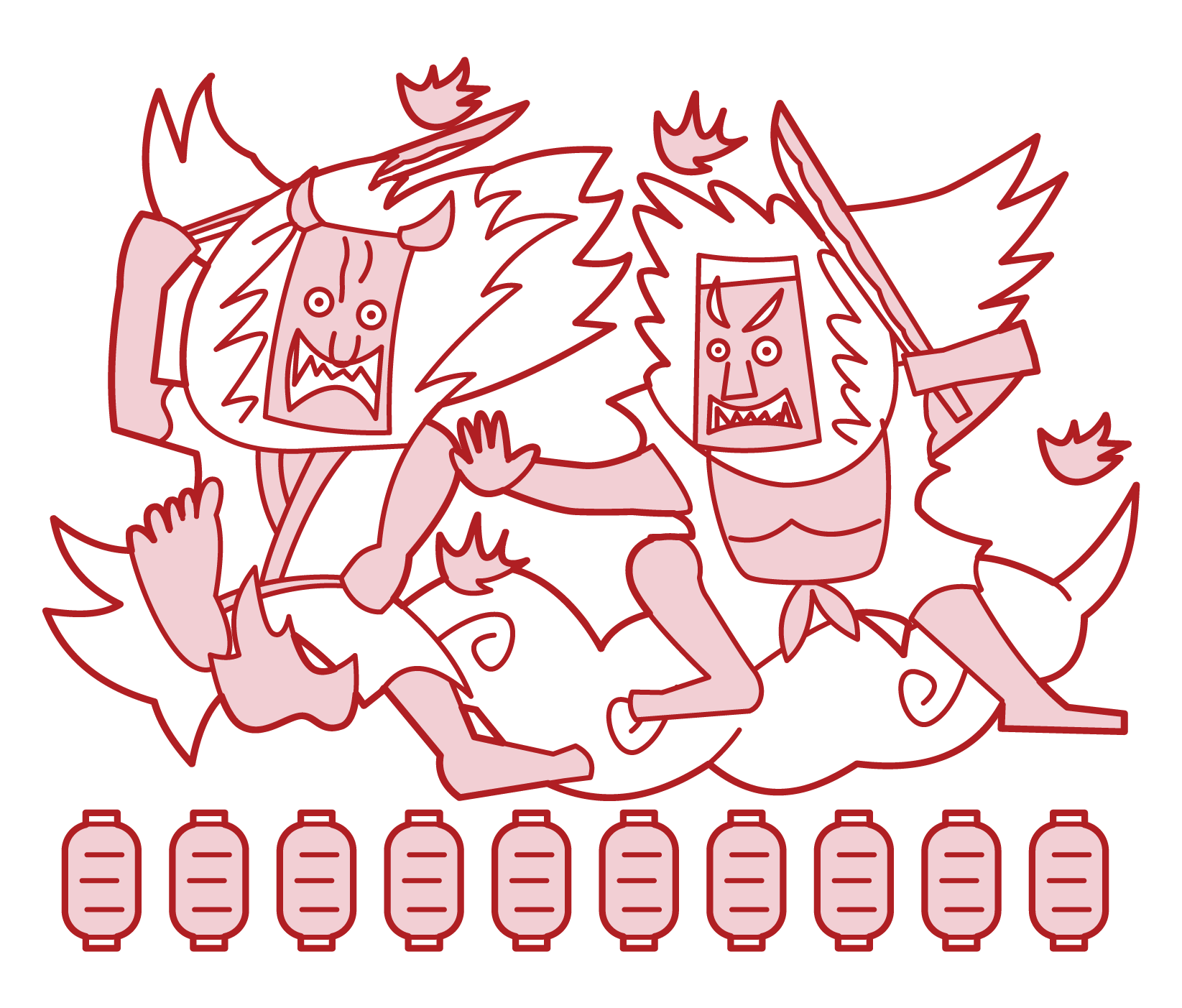 青森ねぶた祭のイラスト フリーイラスト素材 Kukukeke ククケケ