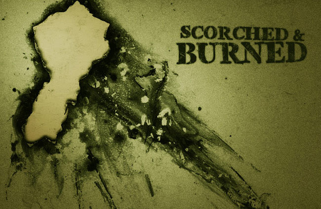 Scorched-and-burned