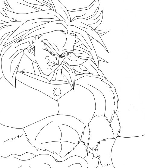 Goku vs Broly para dibujar - Imagui