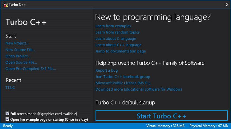 Turbo C for Windows Image 2