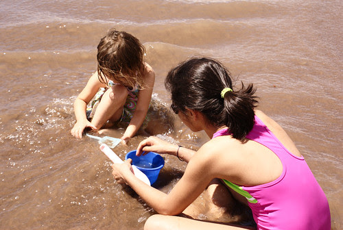 Playing in the creek