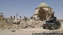 Irak Mossul Moschee Ruinen Armee 