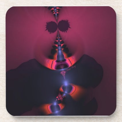 Magenta Ghost – Rose & Indigo Delight Beverage Coasters