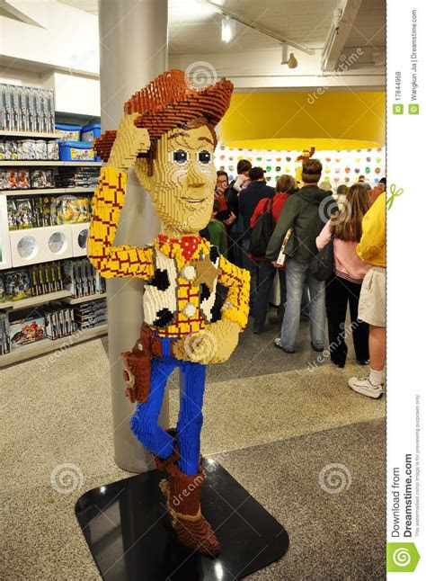 lego woody  downtown disney editorial stock photo