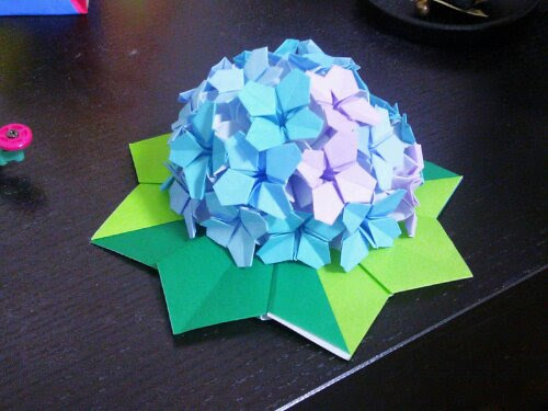 折り紙 紫陽花 くす玉 Hoken Nays
