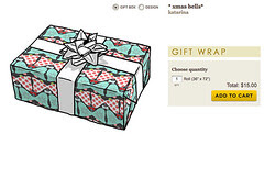 Spoonflower gift wrap paper